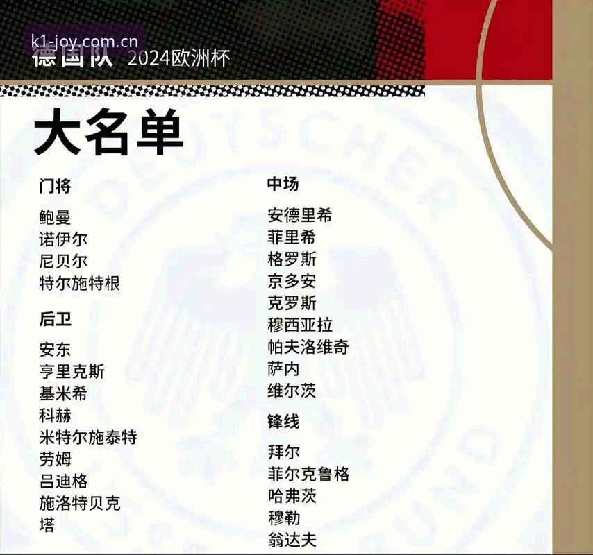 k1娱乐安卓版 德国队世界杯大名单深度评测:诺伊尔王者归来,k1娱乐平台带你直击赛场风云